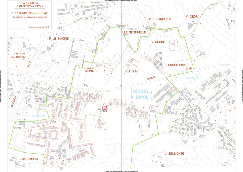 Mappa della Parrocchia